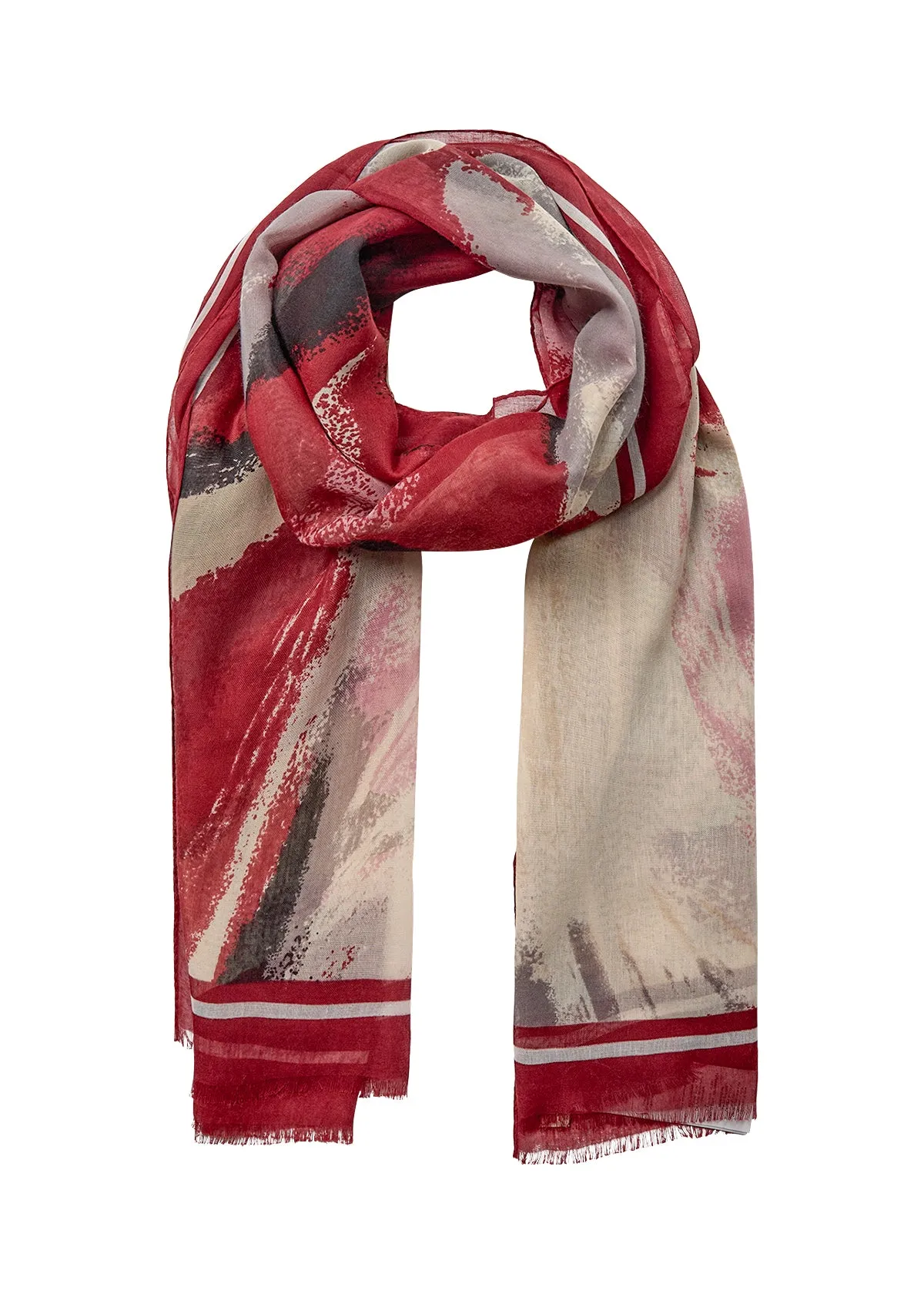 51222- Telena Scarf Red- Soya Concept