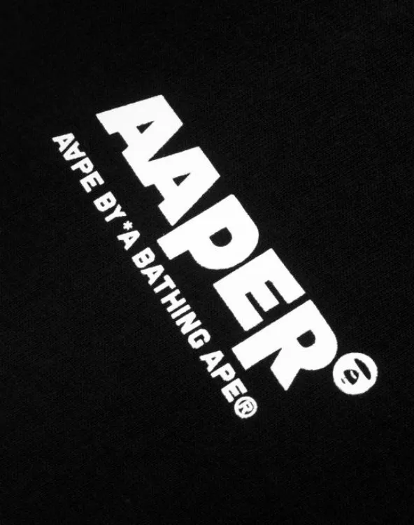 A BATHING APE  |Crew Neck Pullovers Plain Cotton Short Sleeves Logo