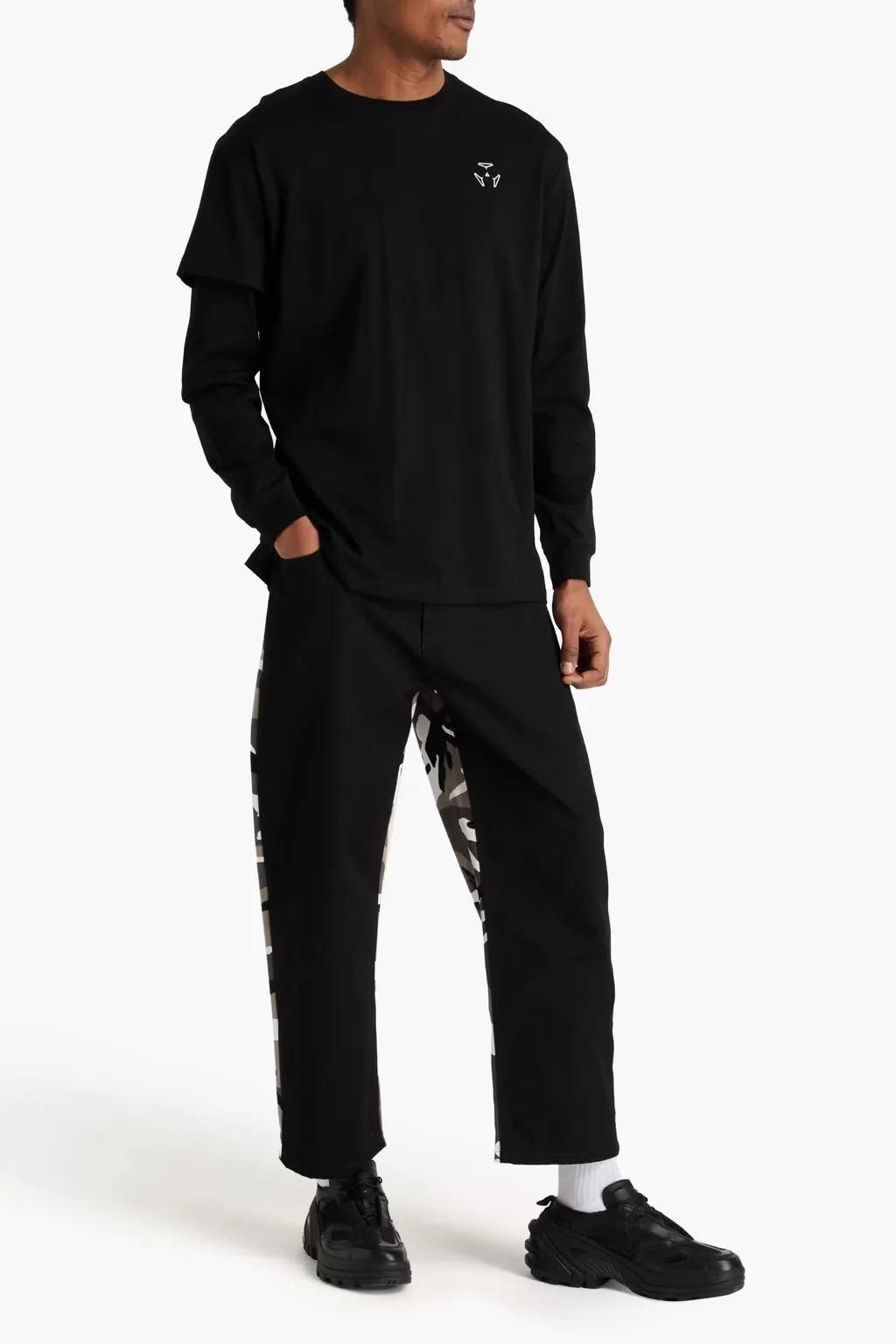 ACRONYM  |Crew Neck Street Style Long Sleeves Cotton