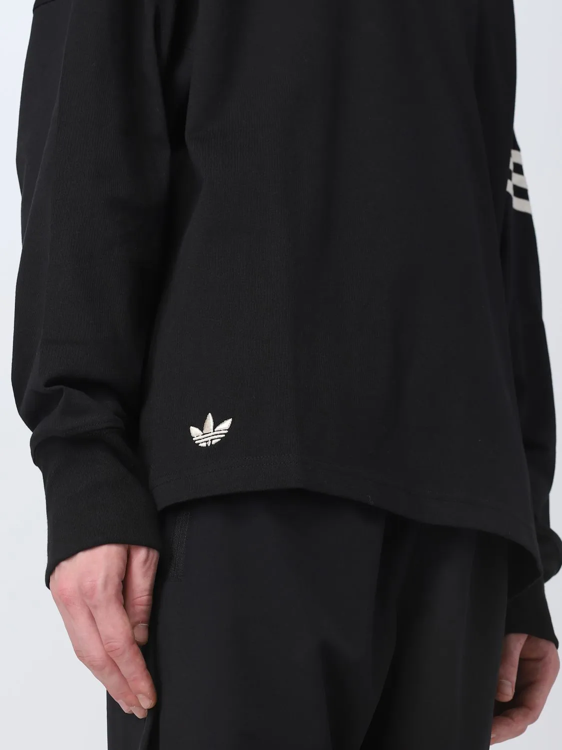 adidas  |Crew Neck Street Style Long Sleeves Cotton