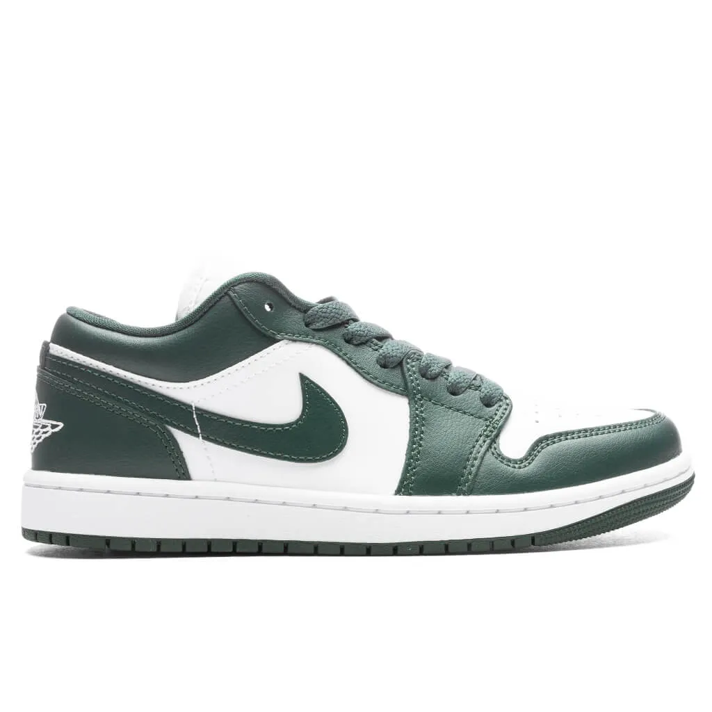 Air Jordan 1 Low Women's - White/Galactic Jade