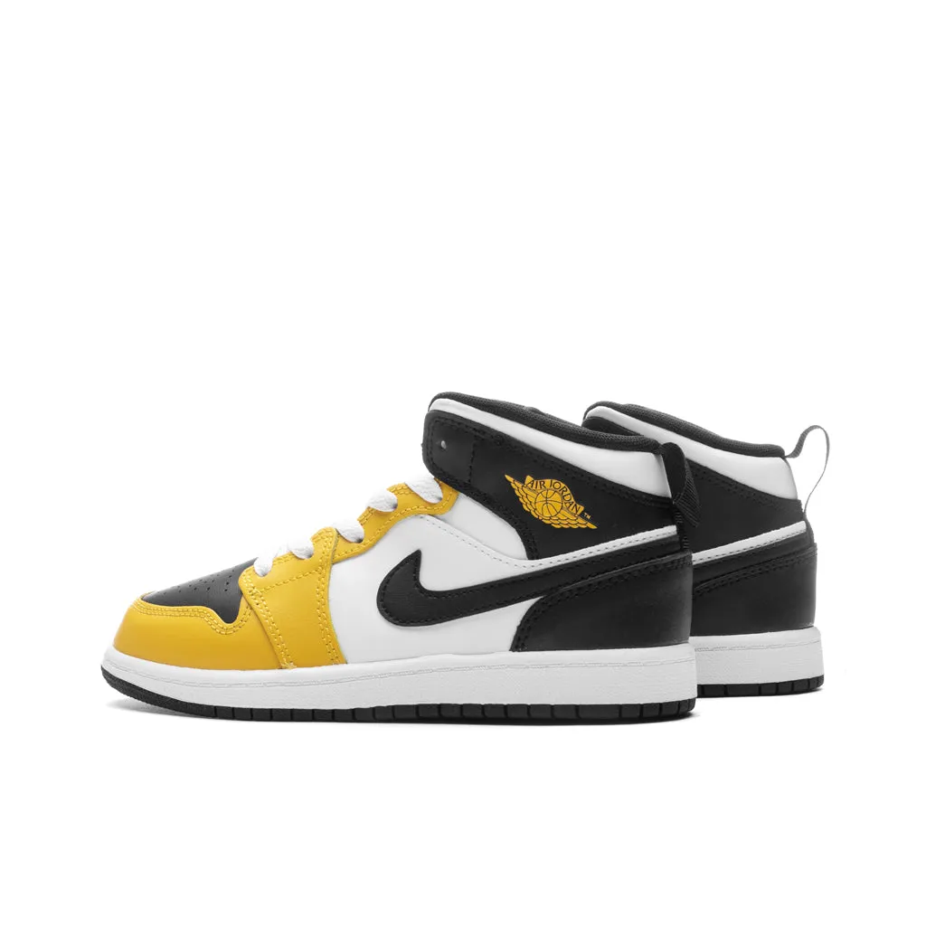 Air Jordan 1 Mid (PS) - Yellow Ochre/Black/White