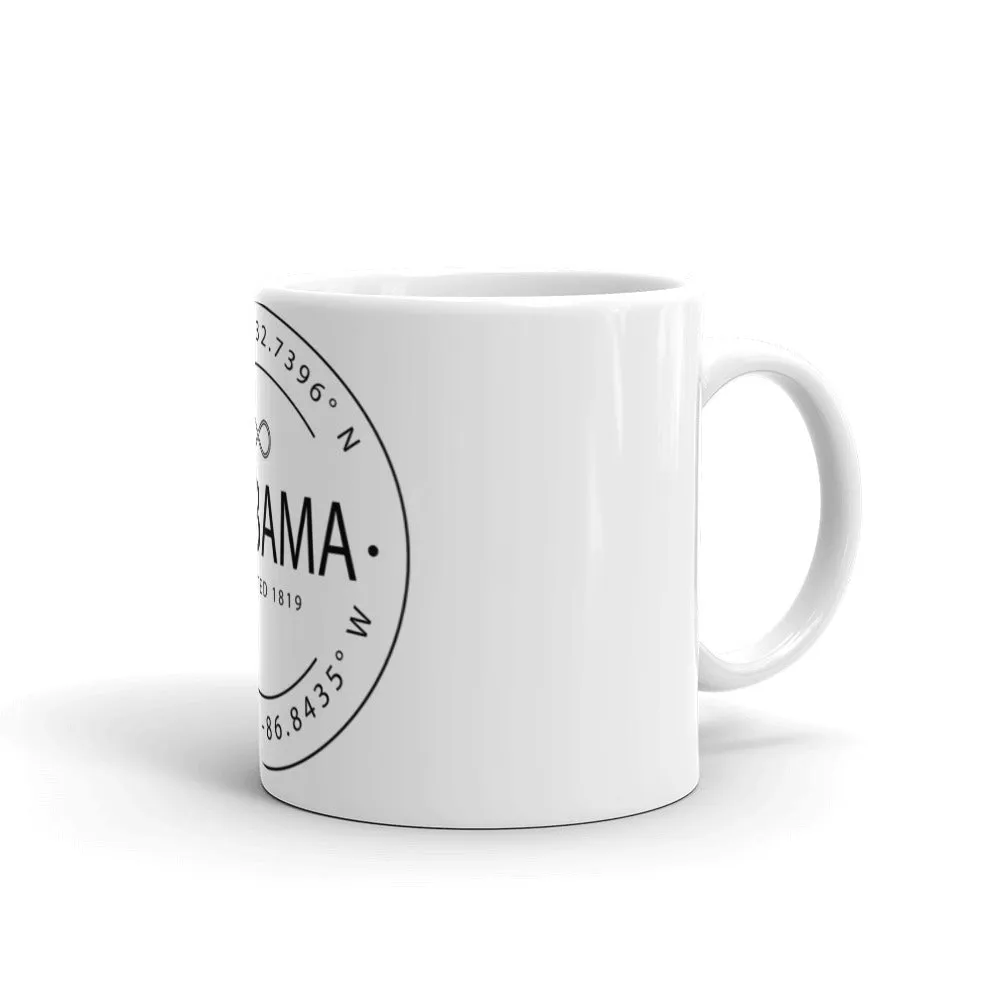 Alabama - Mug - Latitude & Longitude