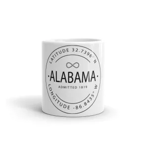 Alabama - Mug - Latitude & Longitude