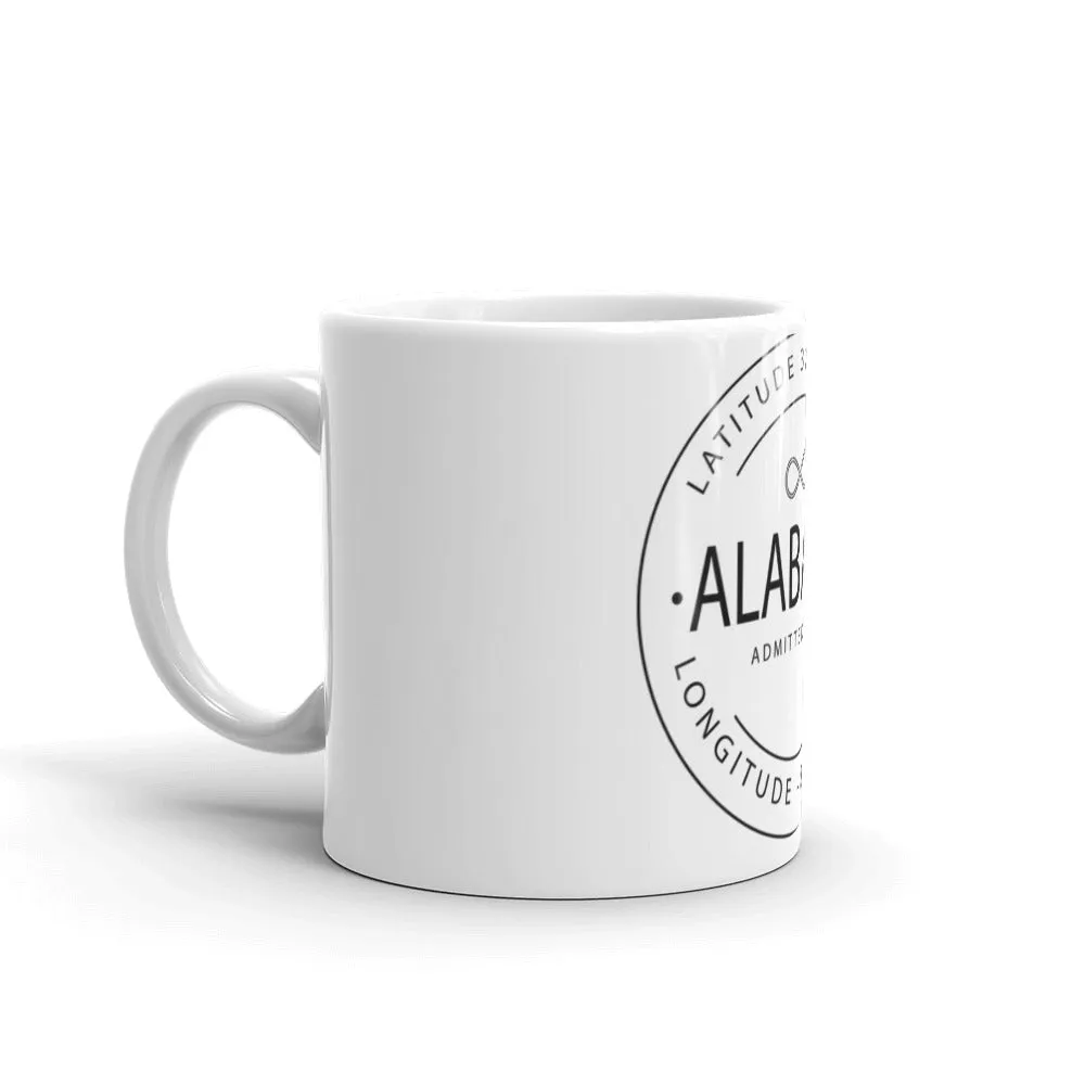 Alabama - Mug - Latitude & Longitude