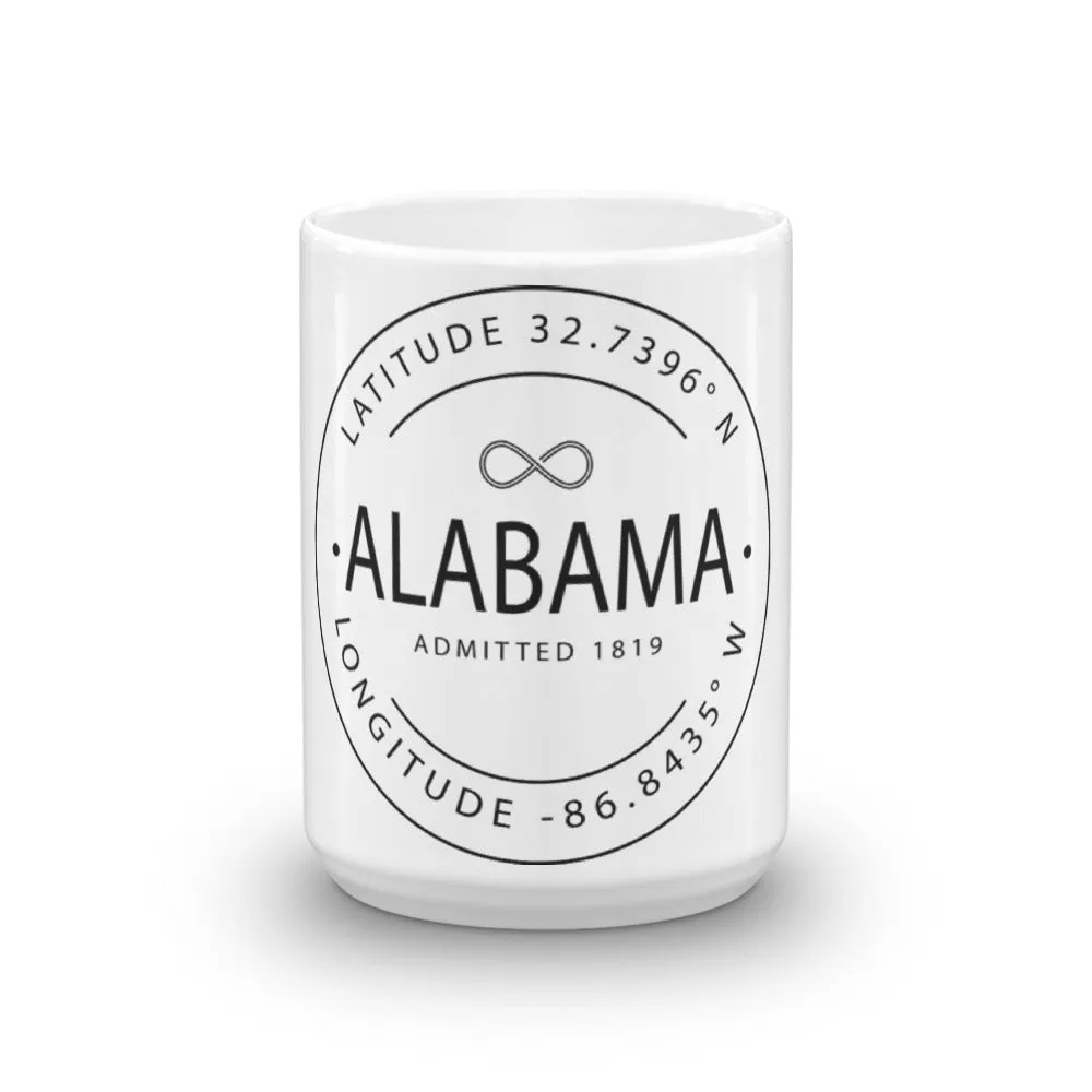 Alabama - Mug - Latitude & Longitude