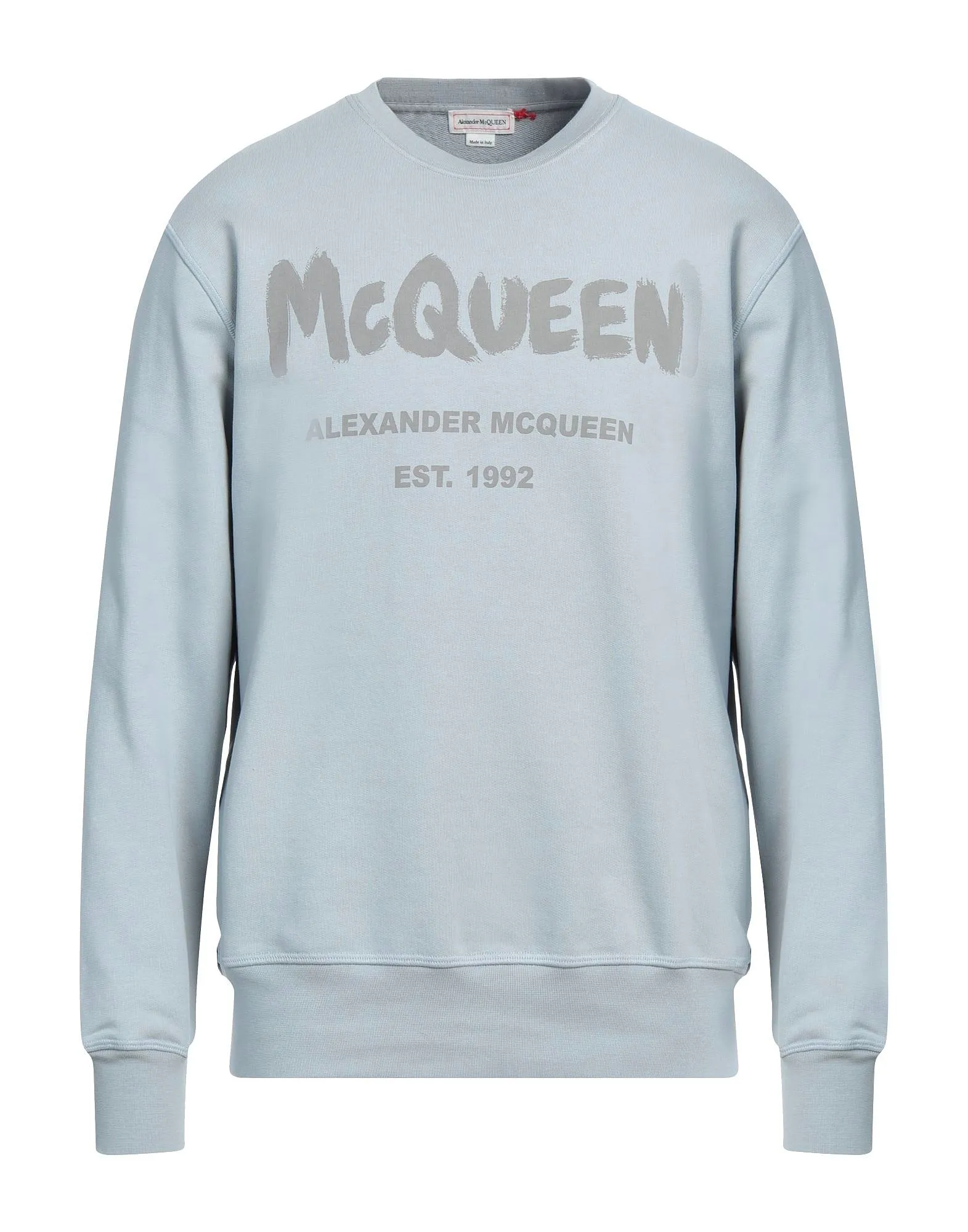 alexander mcqueen  |Logo Crew Neck Pullovers Long Sleeves Cotton Street Style