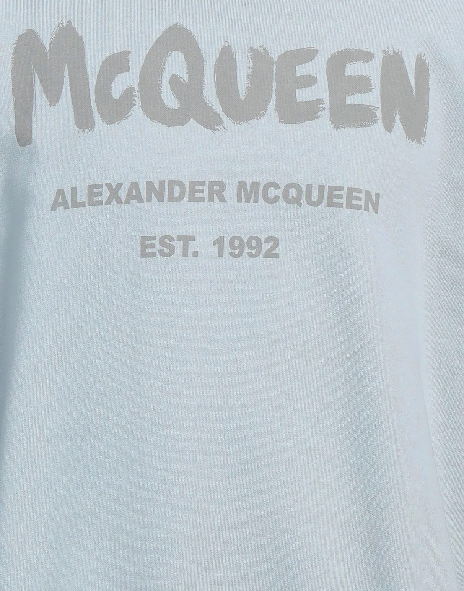 alexander mcqueen  |Logo Crew Neck Pullovers Long Sleeves Cotton Street Style