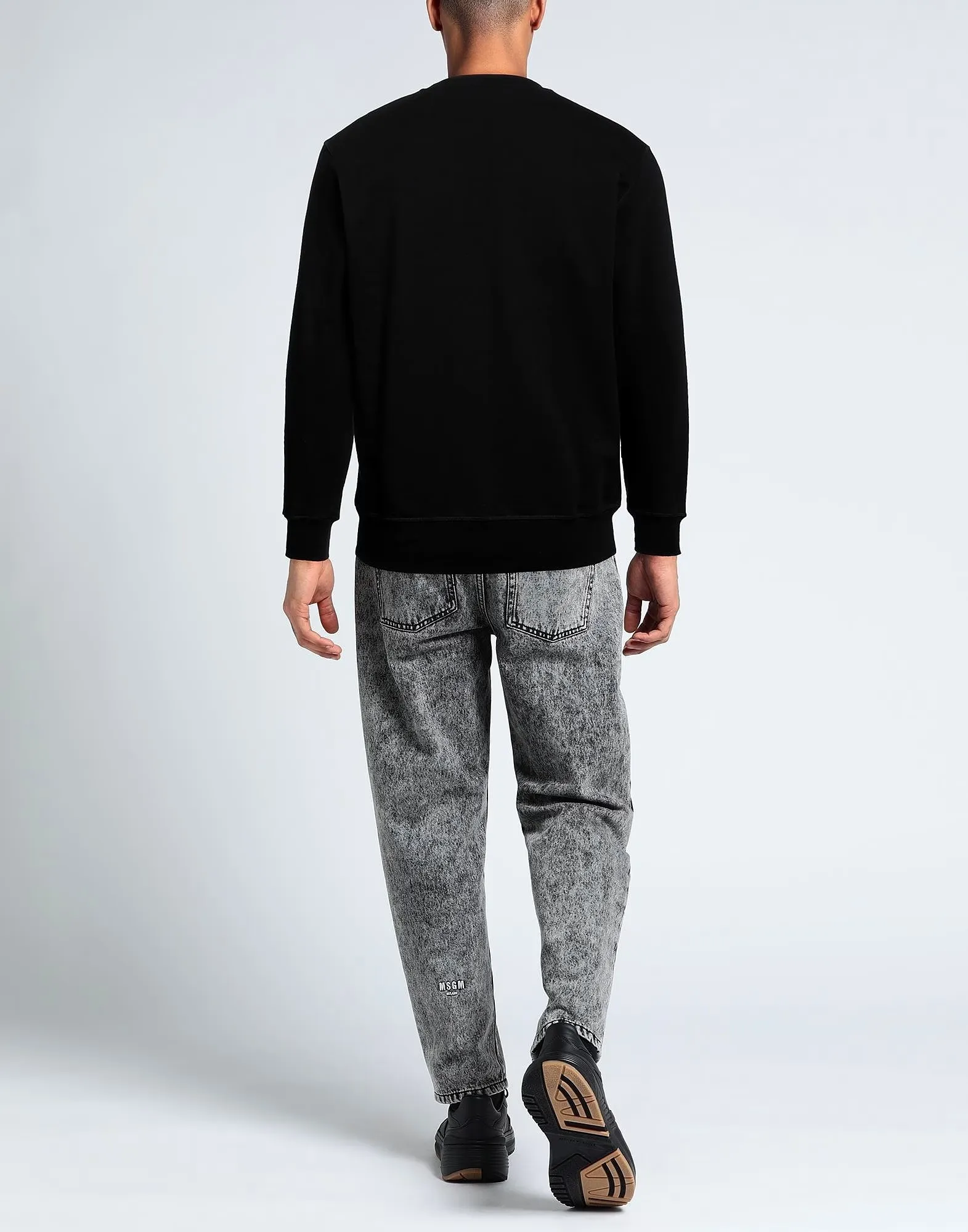 alexander mcqueen  |Logo Crew Neck Pullovers Long Sleeves Cotton Street Style