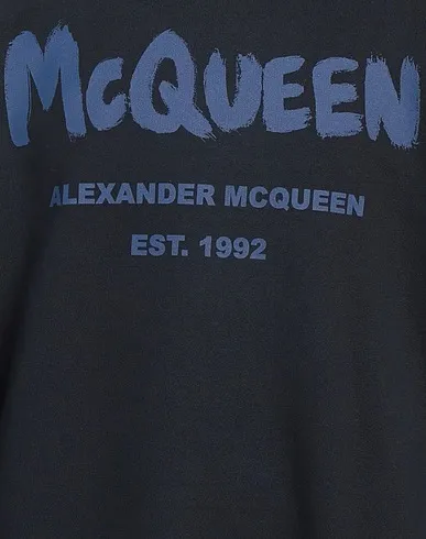 alexander mcqueen  |Logo Crew Neck Pullovers Long Sleeves Cotton Street Style