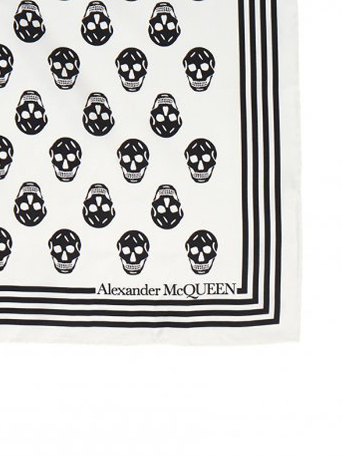 ALEXANDER McQUEEN    SILK SKULL BIKER SCARF