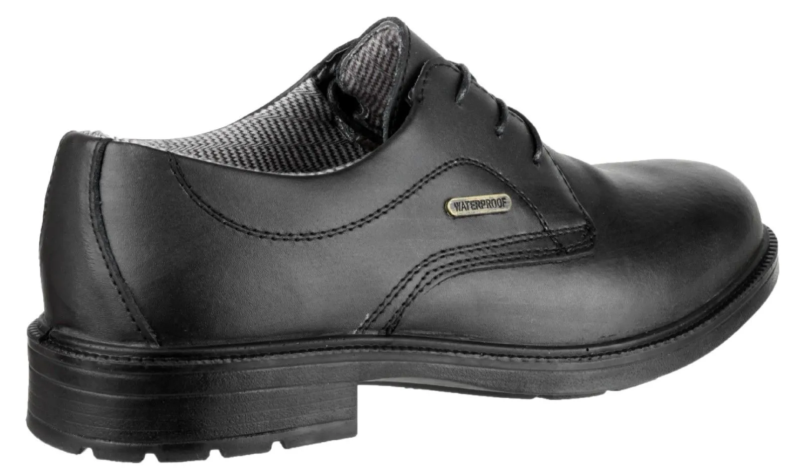 Amblers Safety Mens FS62 Leather Waterproof Safety Shoes Black