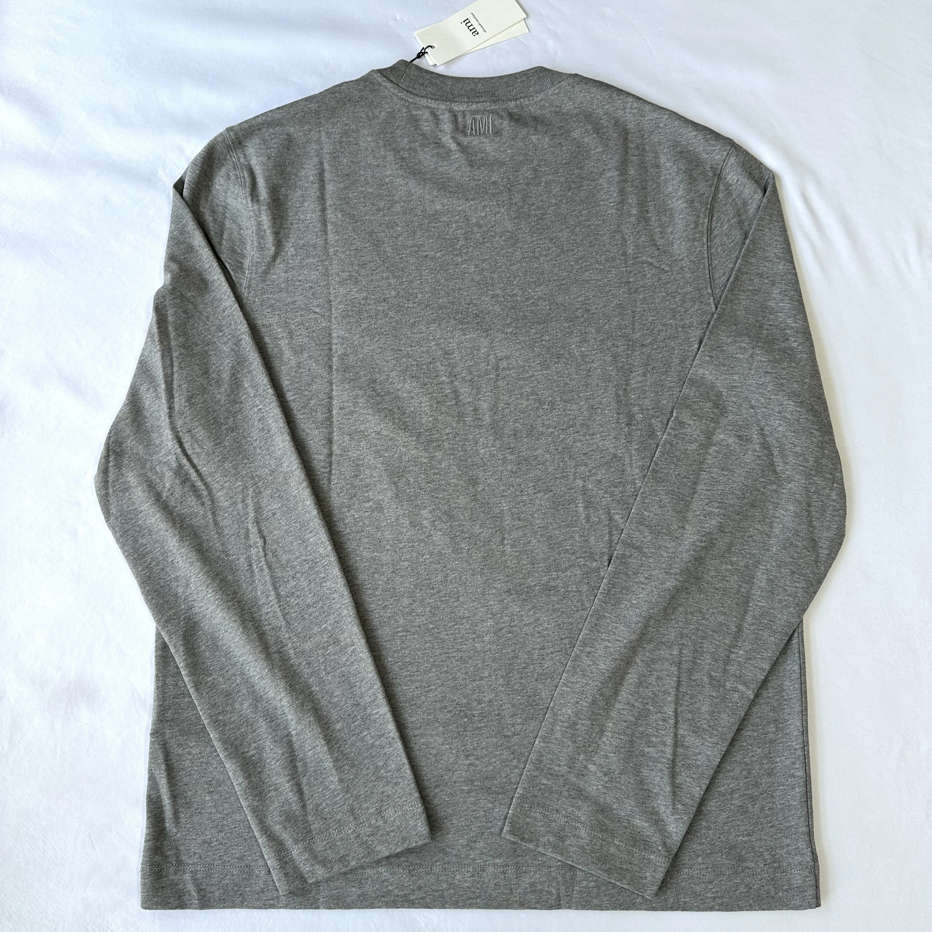 AMI PARIS  |Crew Neck Unisex Long Sleeves Plain Cotton