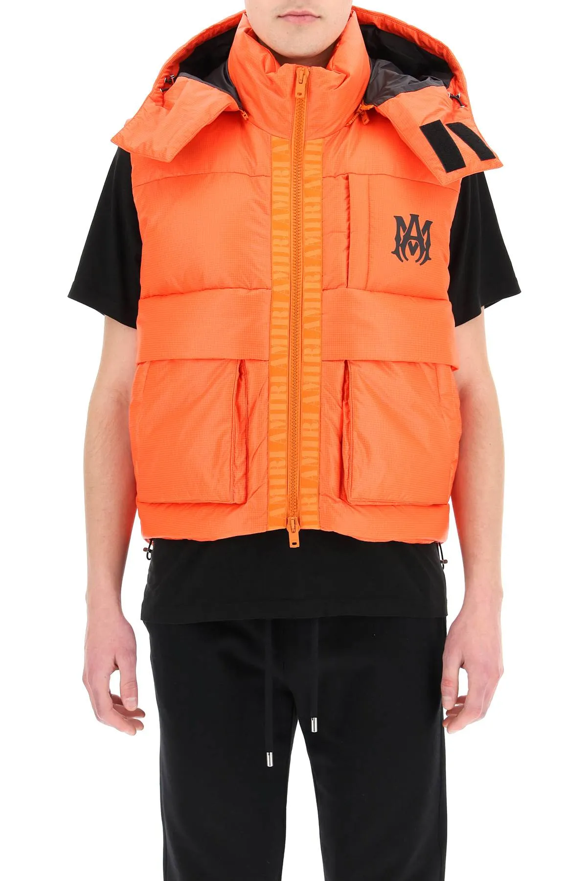 Amiri Logo-Printed Zipped Gilet