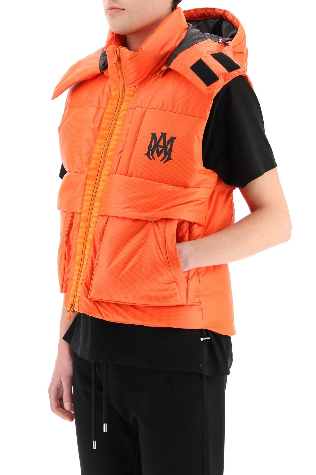 Amiri Logo-Printed Zipped Gilet