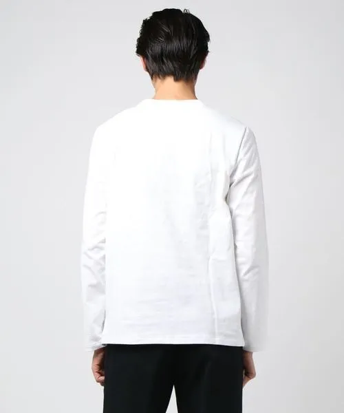 A.P.C.  |Crew Neck Long Sleeves Plain Long Sleeve T-shirt Logo