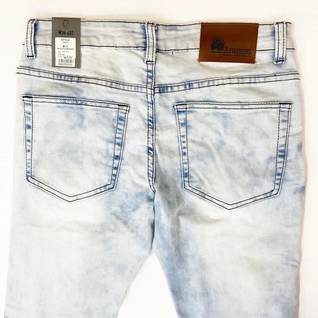 Argonaut Nations Ripped Denim Pant Ice Blue