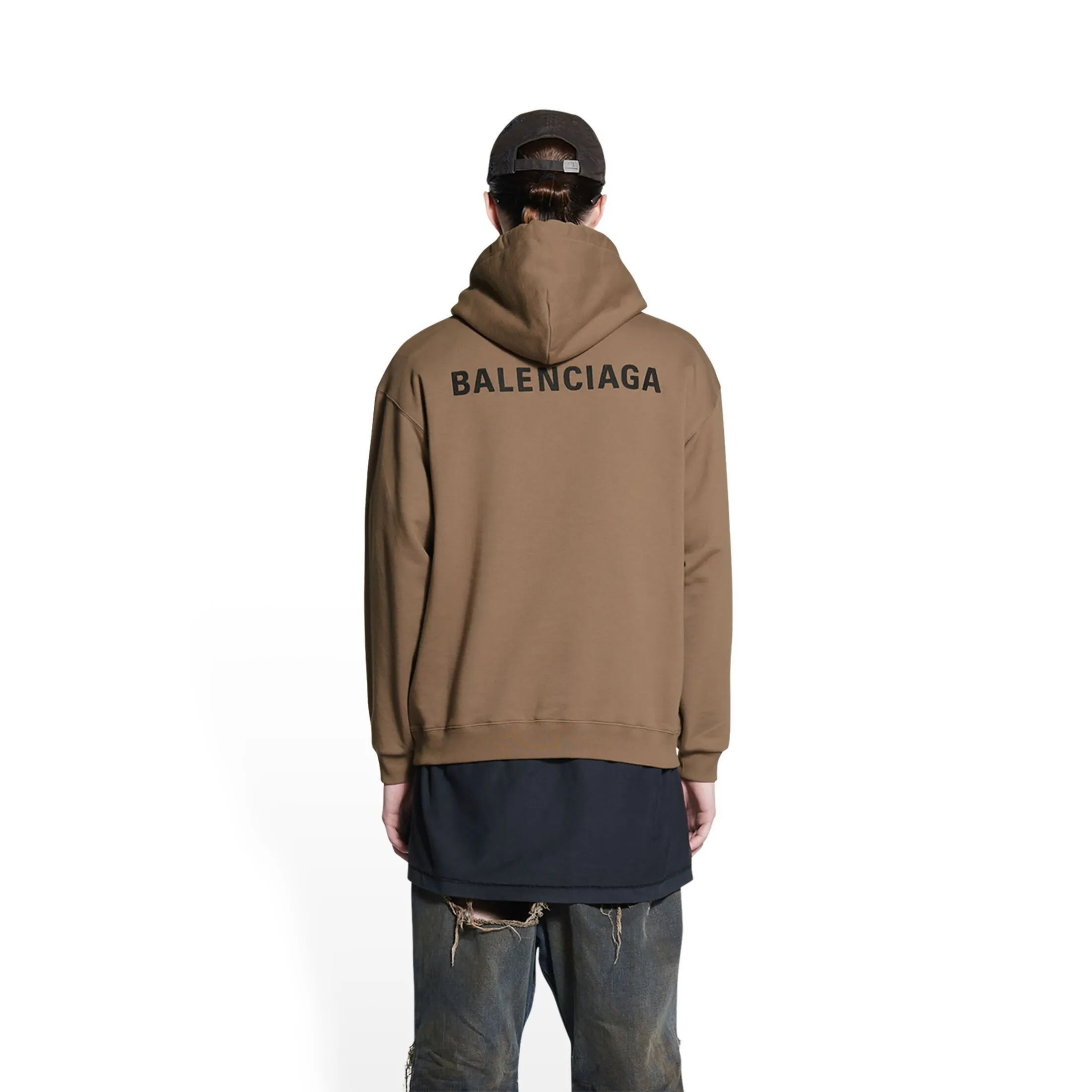 BALENCIAGA  |Pullovers Unisex Street Style Long Sleeves Plain Cotton Logo