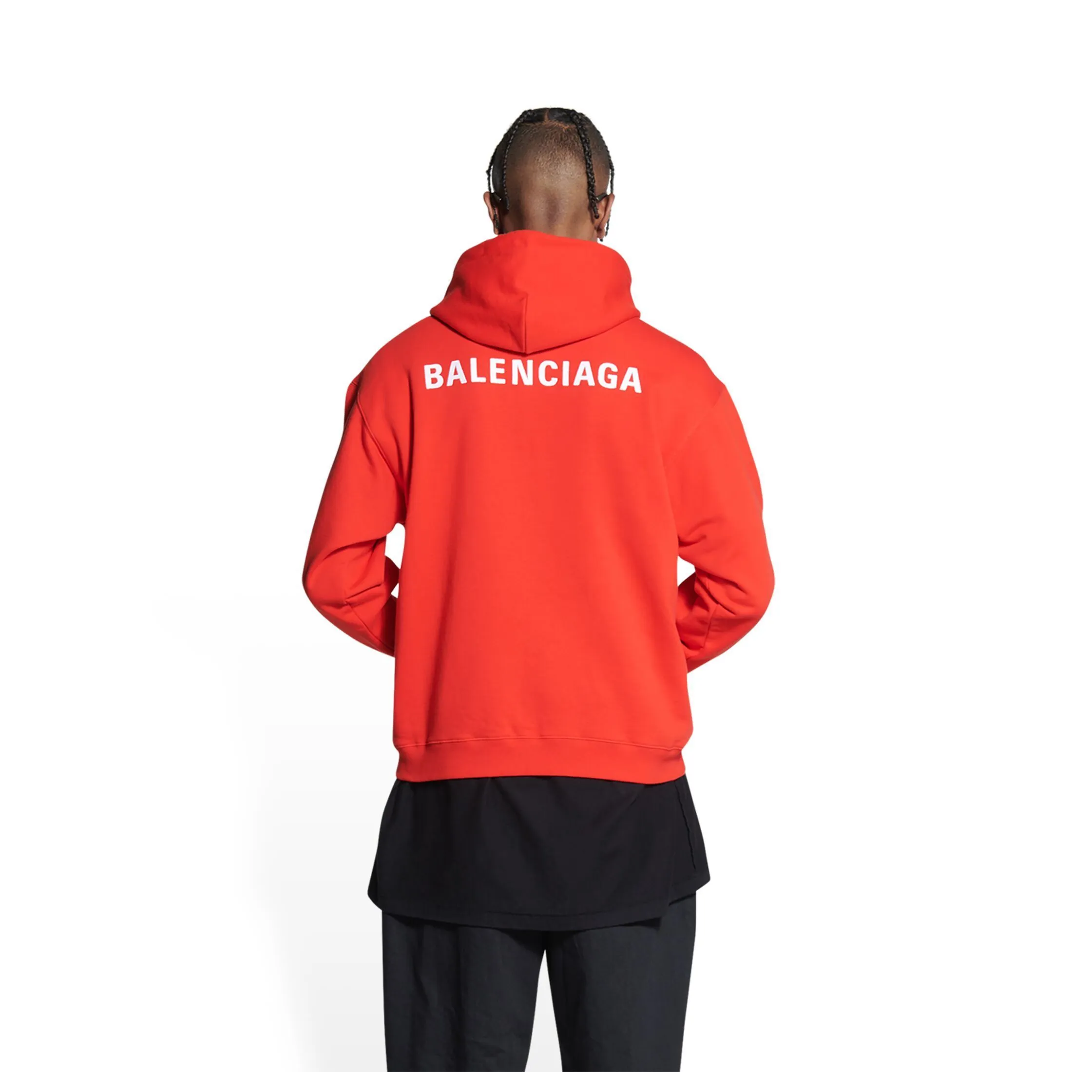 BALENCIAGA  |Pullovers Unisex Street Style Long Sleeves Plain Cotton Logo