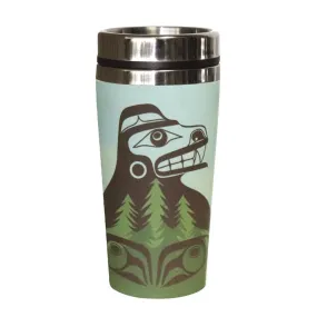 Bamboo Fibre Stainless Steel Travel Mug | Bear The Tree Hugger by Allan Weir