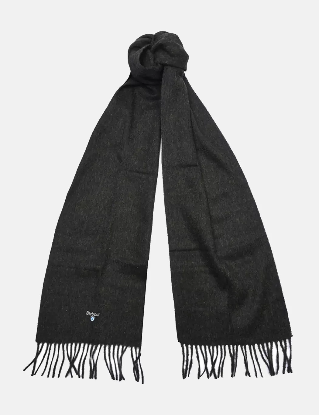 Barbour Plain Lambswool Scarf - Seaweed Green