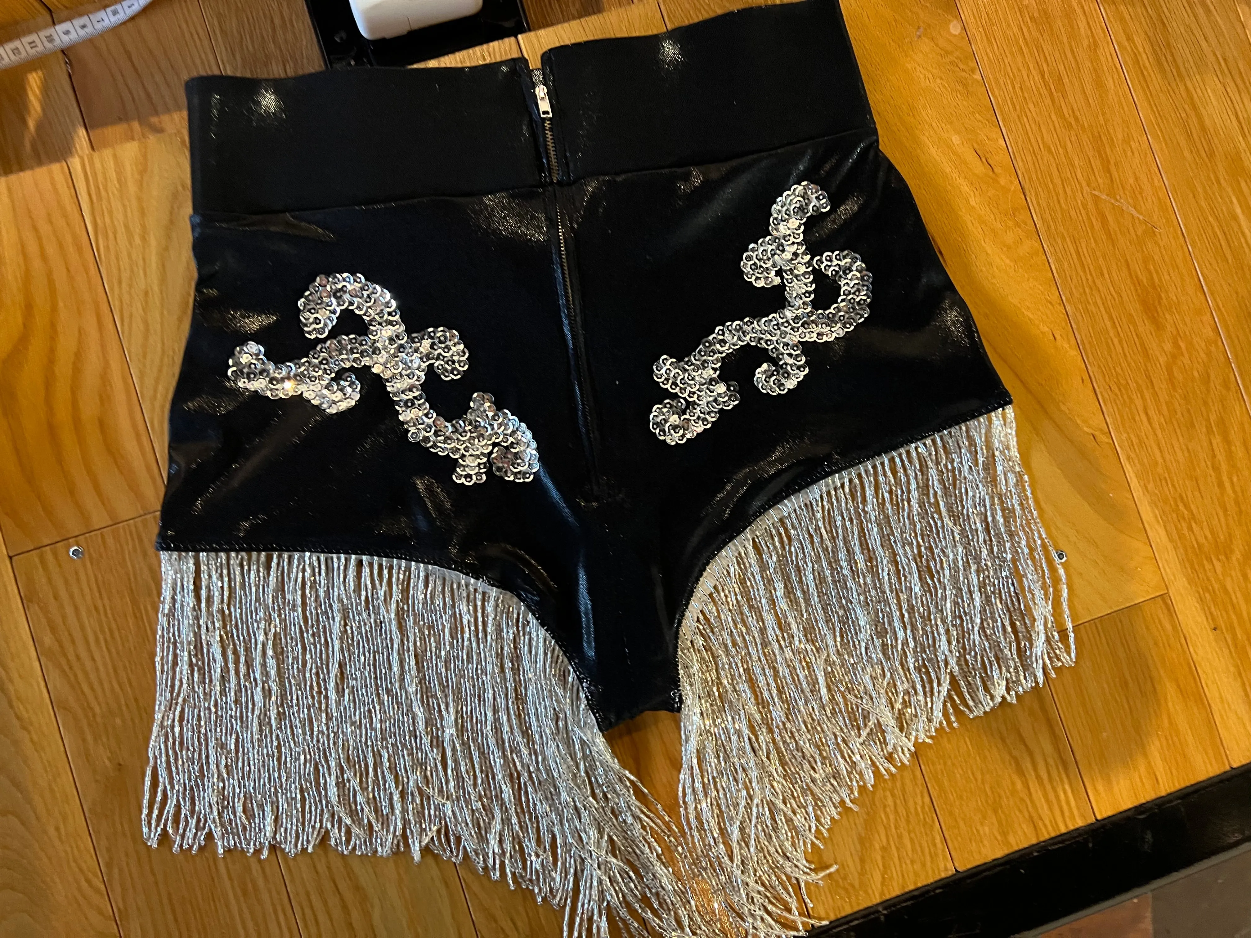 Beaded Fringe Hot Pants