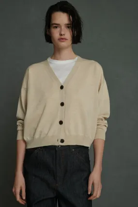 Beige Idem Merino Cardigan