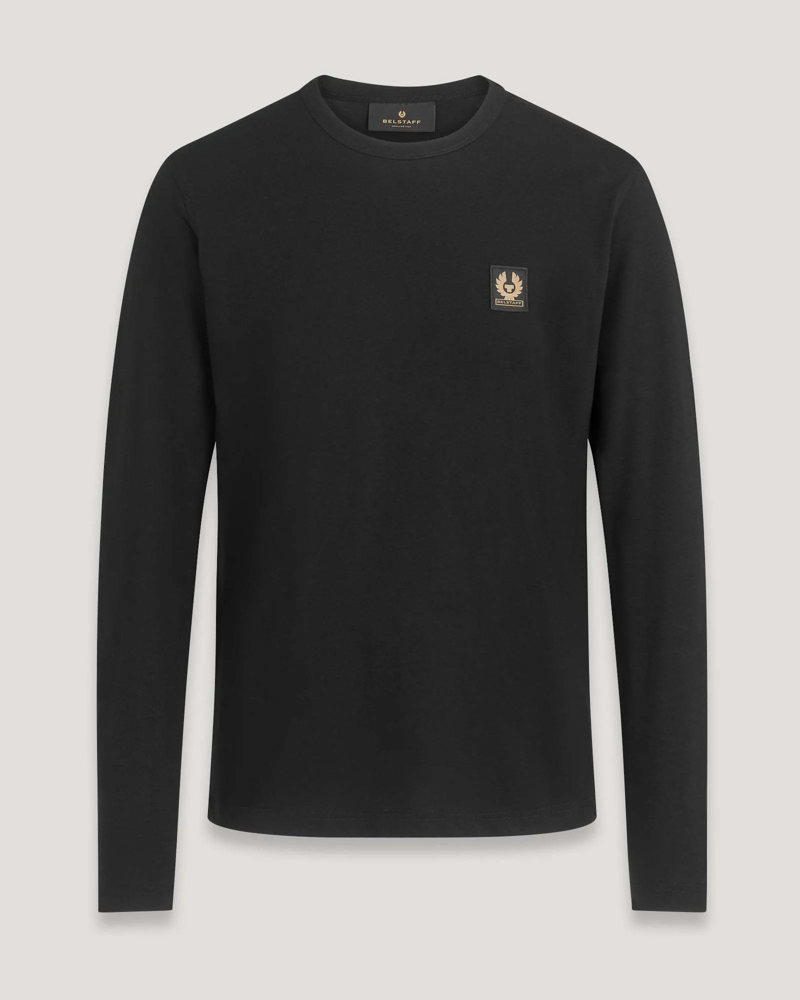 BELSTAFF  |Crew Neck Pullovers Long Sleeves Plain Cotton