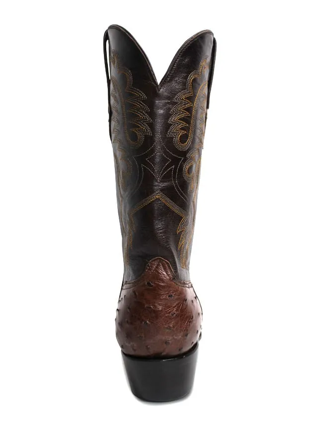 Black Jack Mens Kango Tobacco  Full Quill Ostrich Boots