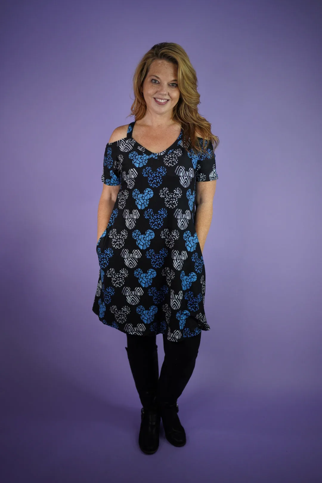 Blue Safari Mouse Gracie Dress