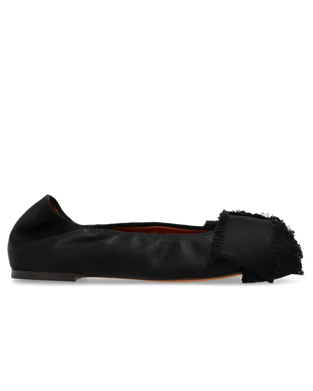 Bow Detail Ballet Flat in Black