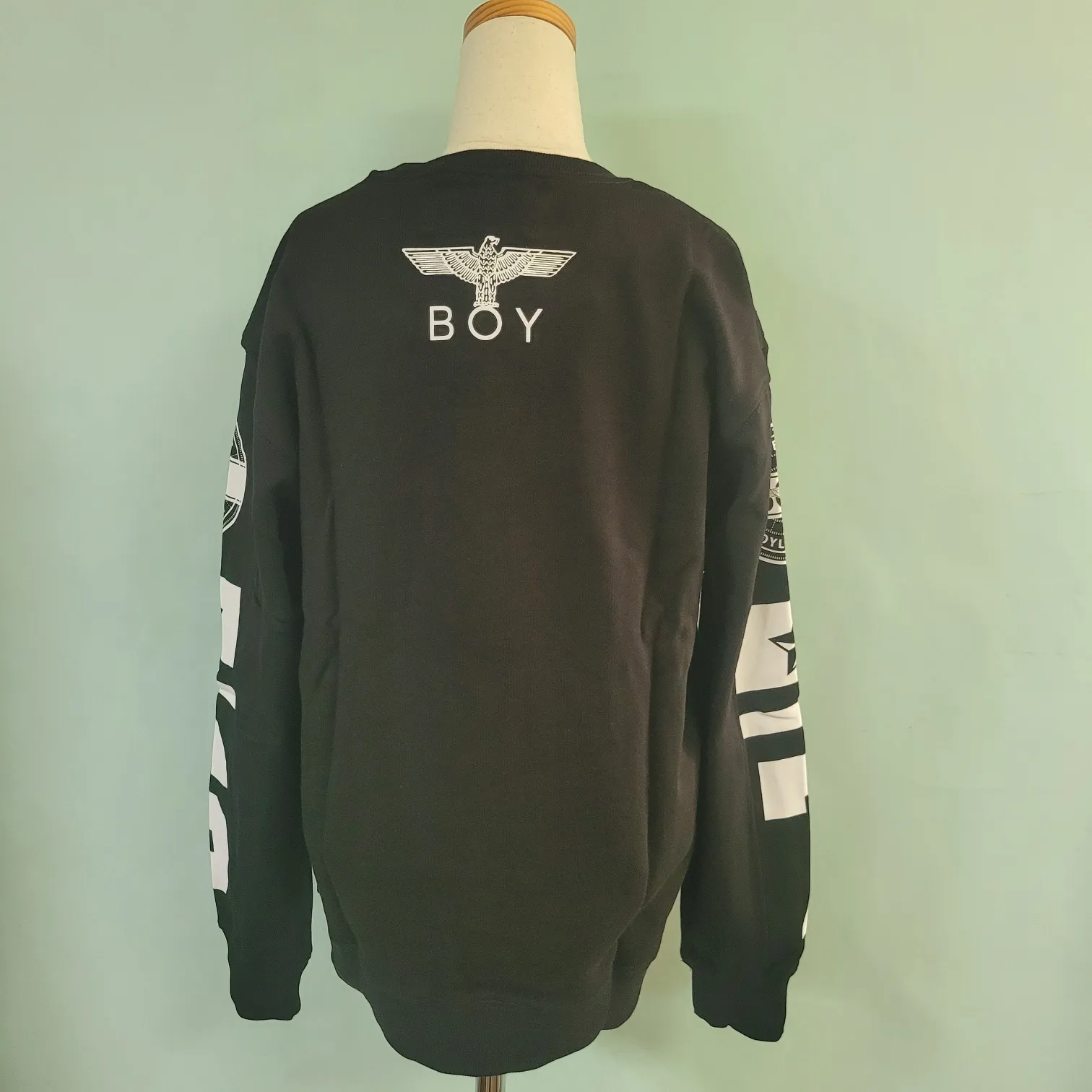 BOY LONDON  |Unisex Street Style U-Neck Long Sleeves Logos on the Sleeves