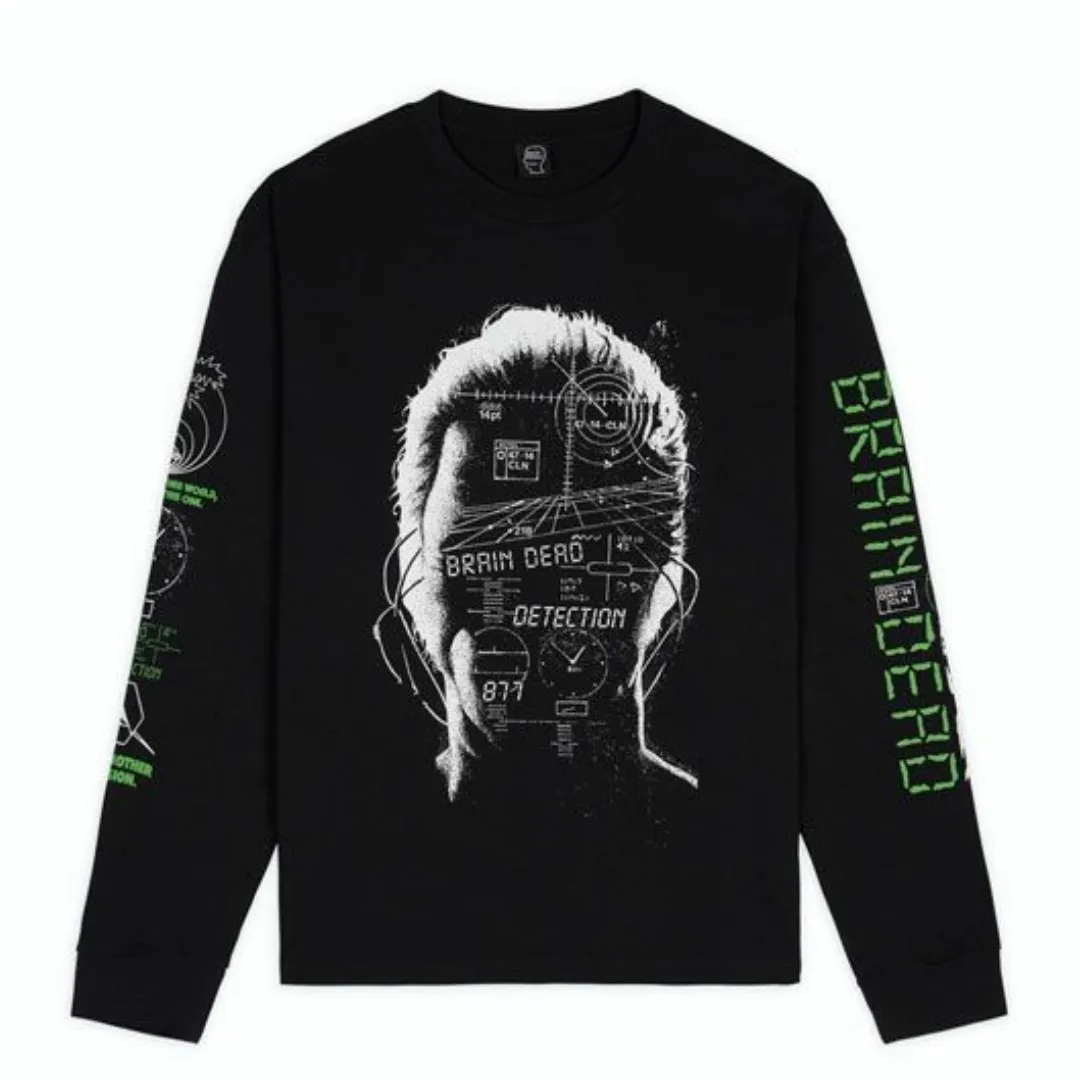 BRAIN DEAD  |Street Style Long Sleeves Long Sleeve T-shirt Skater Style