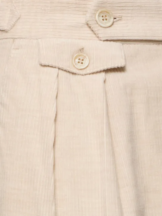 Brunello Cucinelli   Cotton & cashmere corduroy pants 