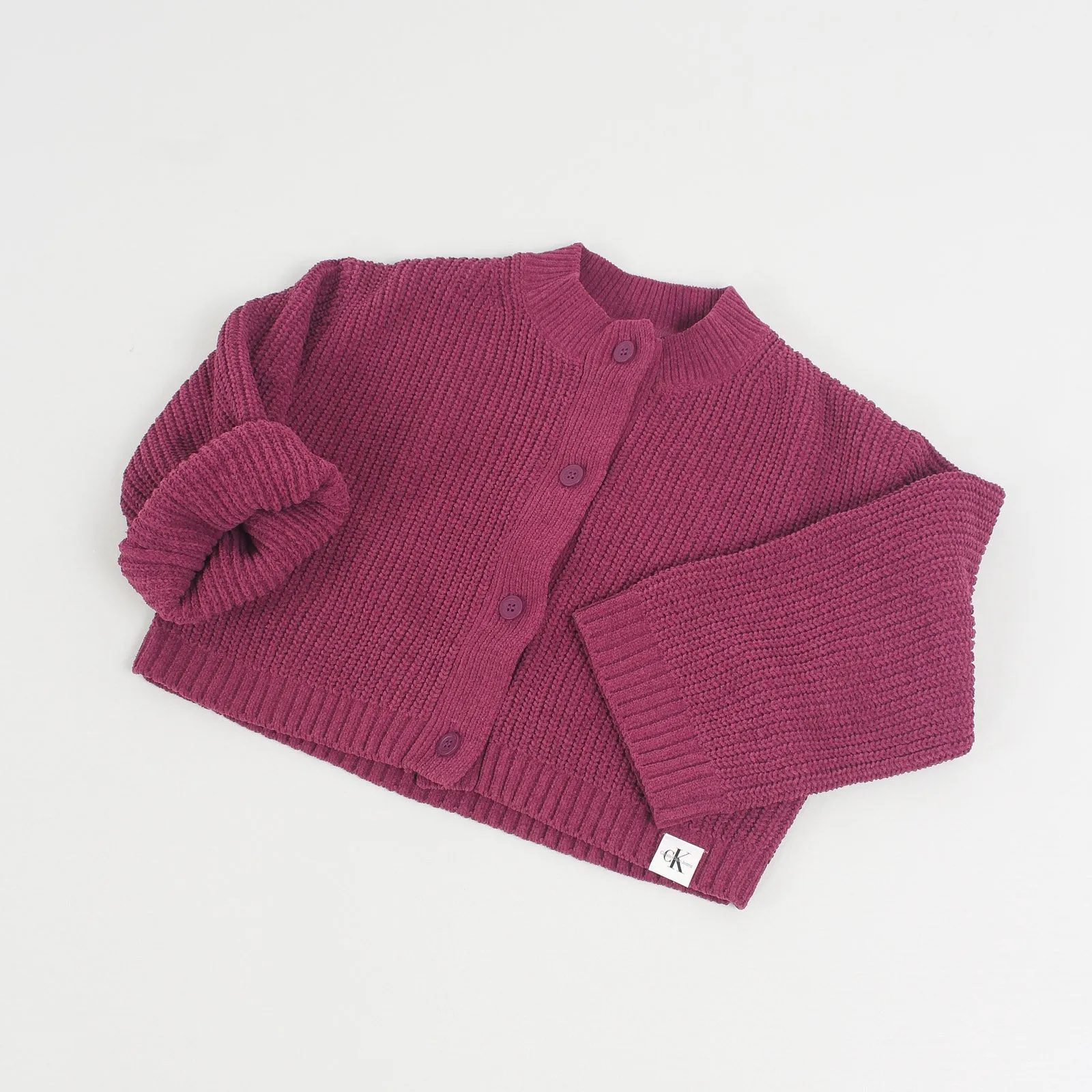 Cardigan Coste Bottoni Amaranth