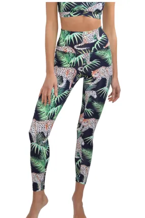 CAROLINE TROPICAL LEOPARD Activewear Legging