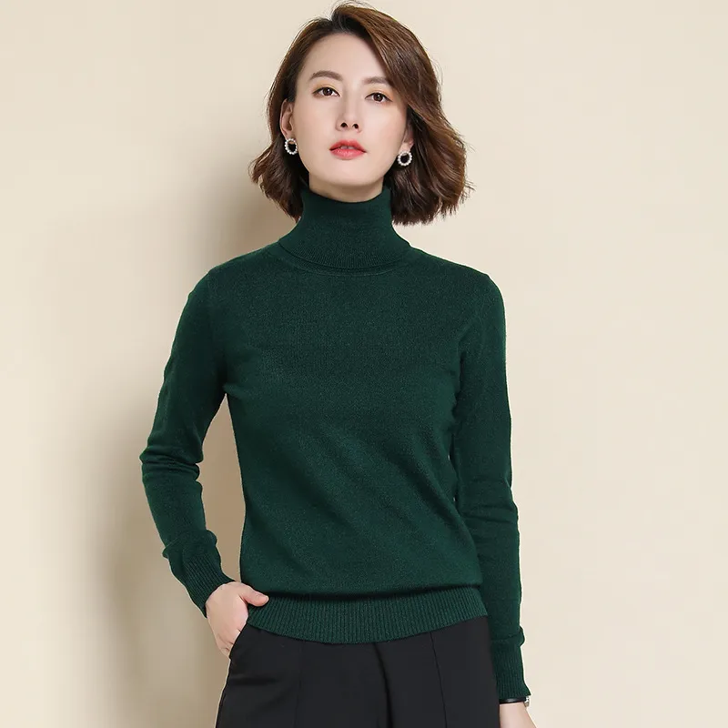 Cashmere Sweatshirt Turtleneck Jacket Women 2023 Autumn Winter Clothing Female Sweatshirt Pull Femme Hiver Basic Warm Knitted Sw