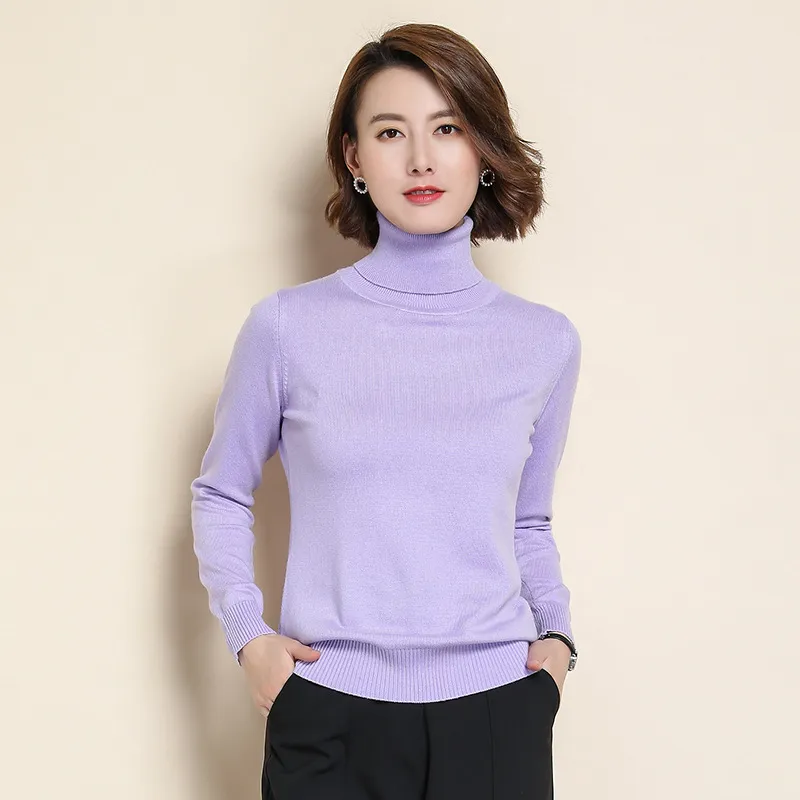 Cashmere Sweatshirt Turtleneck Jacket Women 2023 Autumn Winter Clothing Female Sweatshirt Pull Femme Hiver Basic Warm Knitted Sw