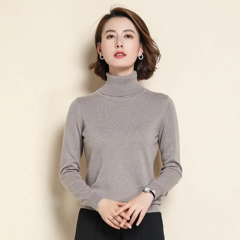 Cashmere Sweatshirt Turtleneck Jacket Women 2023 Autumn Winter Clothing Female Sweatshirt Pull Femme Hiver Basic Warm Knitted Sw