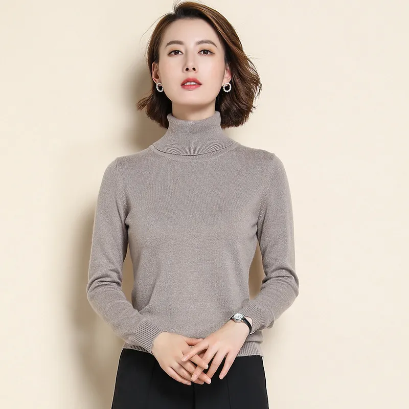 Cashmere Sweatshirt Turtleneck Jacket Women 2023 Autumn Winter Clothing Female Sweatshirt Pull Femme Hiver Basic Warm Knitted Sw