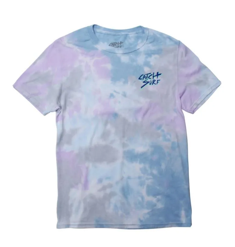 CATCH SURF  |Crew Neck Pullovers Tie-dye Cotton Short Sleeves Logo