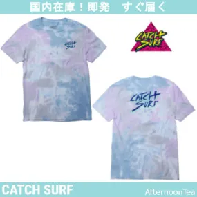 CATCH SURF  |Crew Neck Pullovers Tie-dye Cotton Short Sleeves Logo