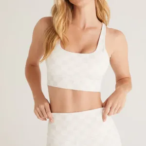 Check Mate Crop Bra