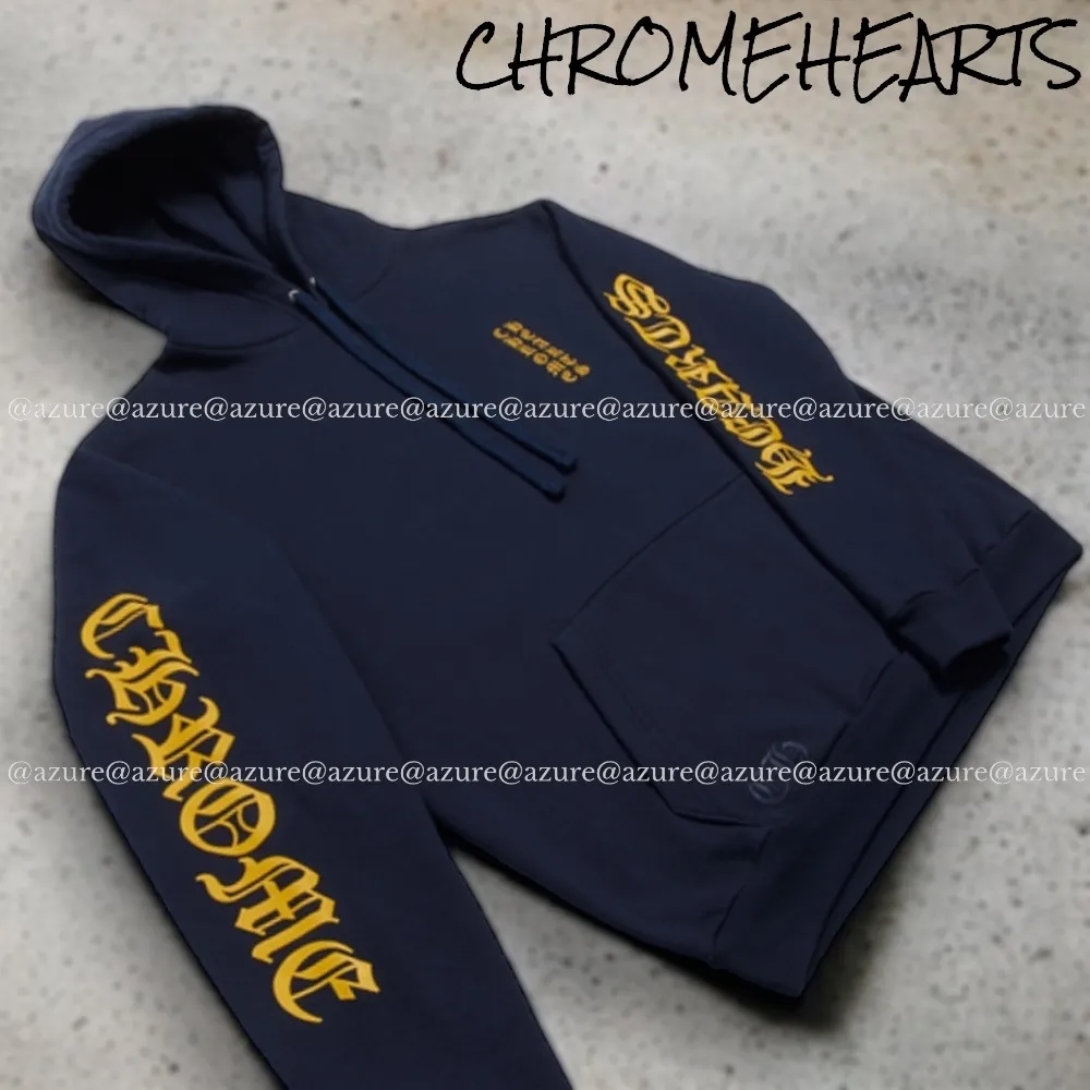 CHROME HEARTS  |Pullovers Unisex Street Style Long Sleeves Cotton