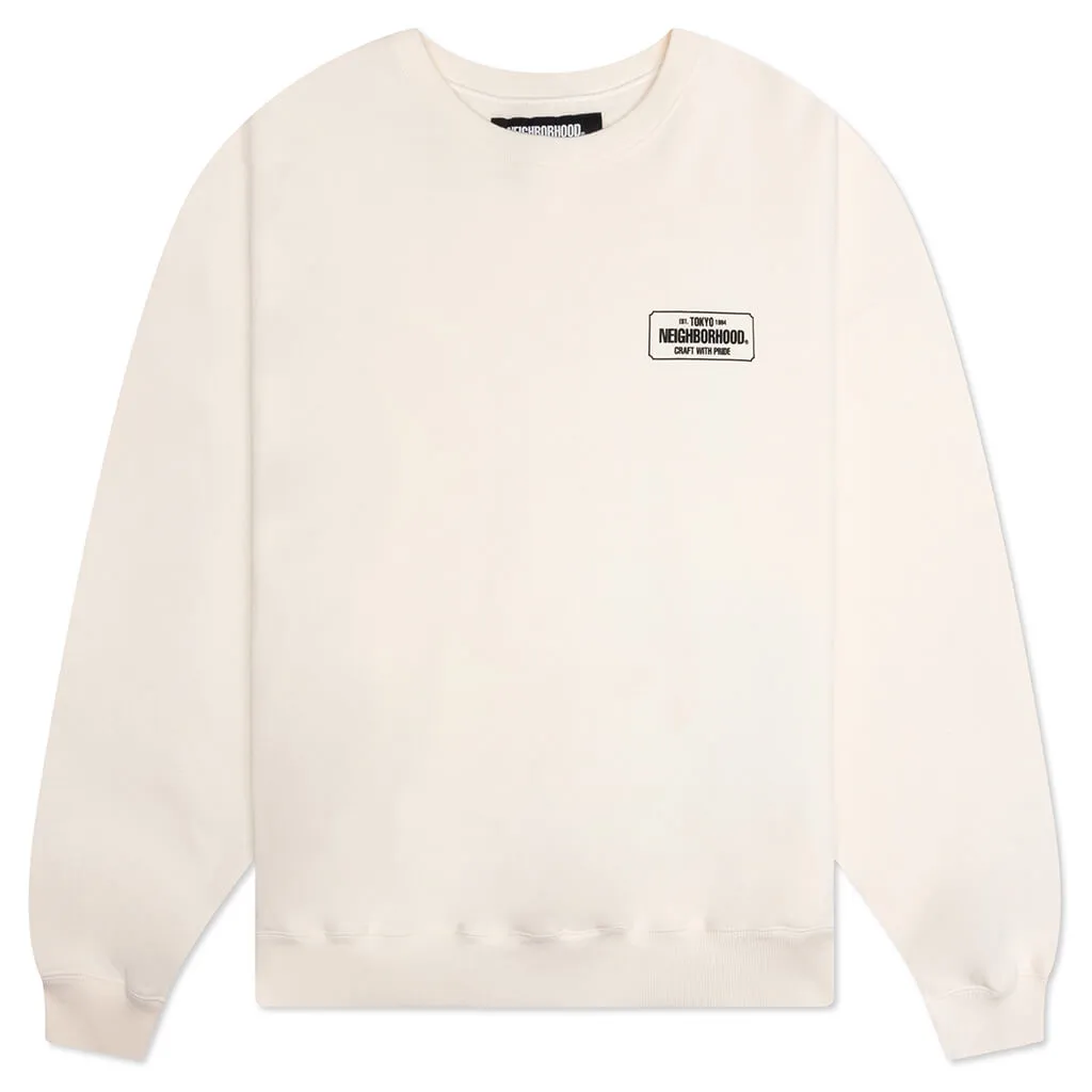 Classic L/S CO Crewneck - Off White