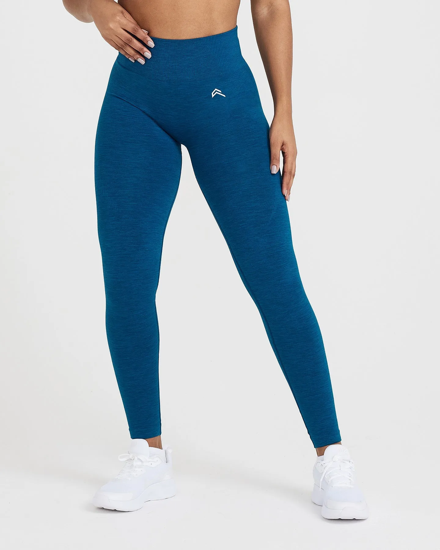 Classic Seamless 2.0 Leggings | Petrol Blue Marl