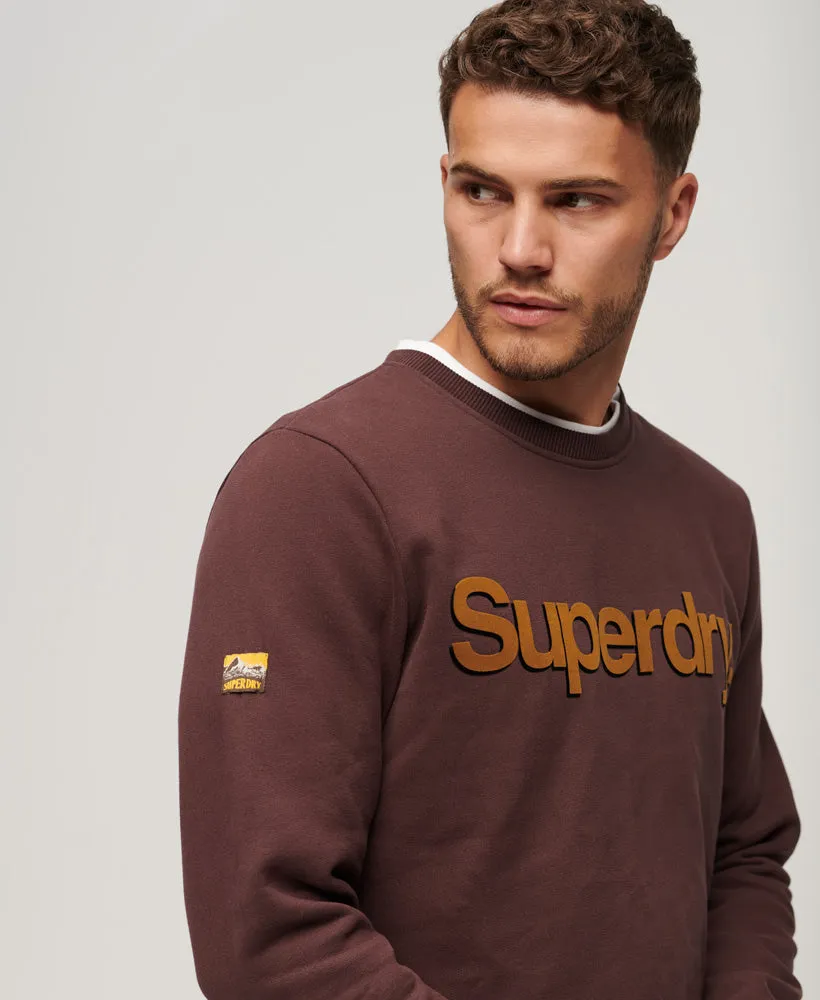 Core Logo Classic Sweatshirt | Rich Deep Burgundy