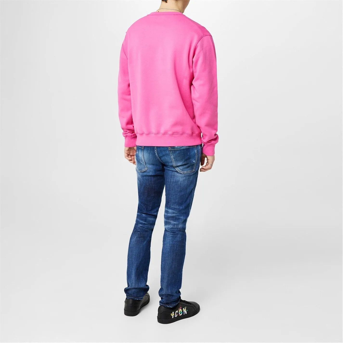 D SQUARED2  |Pullovers Unisex Street Style Long Sleeves Cotton Logo