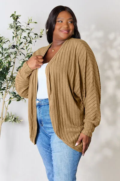 Danielle Ribbed Dolman Cardigan