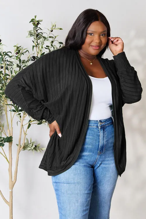 Danielle Ribbed Dolman Cardigan